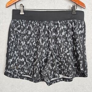 Under Armour UA Launch Elite 5" Running Print Shorts Mens Sz L 1383267-002 Black